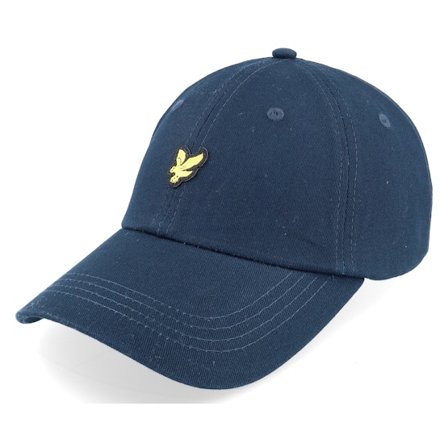 Lyle & Scott - Blå unconstructed Kasket - Baseball Dark Navy Dad Cap @ Hatstore
