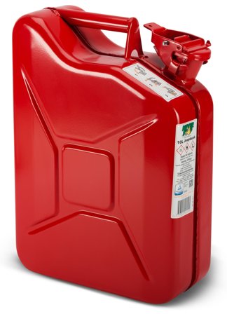Målmarks 1020R Bensindunk metall, rød 20 l, Lager & miljø