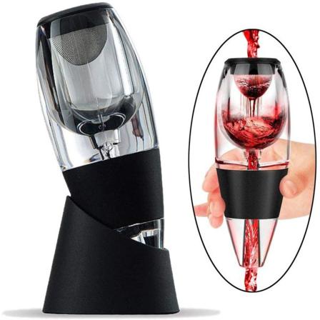 Deluxe Karafka Do Wina - Aerator Do Wina Svart