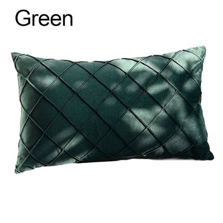 Rektangel case Sammet Kuddfodral GRÖN