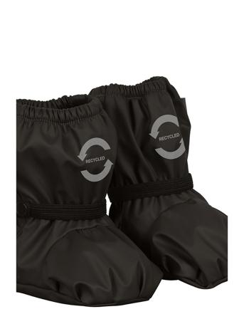 Pu Rain Footies W. Fleece Recycled Shoes Rubberboots Low Rubberboots Unlined Rubberboots Sort Mikk-Line