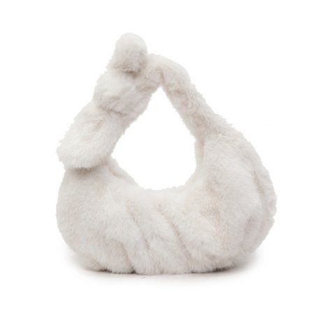 Friske og søte plysjvesker, sammenleggbare plysj-dumplingvesker, multifunksjonelle og moteriktige damehåndvesker, fasjonable og personlige håndvesker