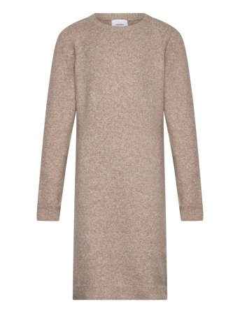 Vmdoffy Ls O-Neck Dress Ga Girl Noos Beige Vero Moda Girl