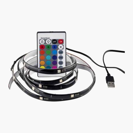 Biltema - RGB-liste USB 2 m