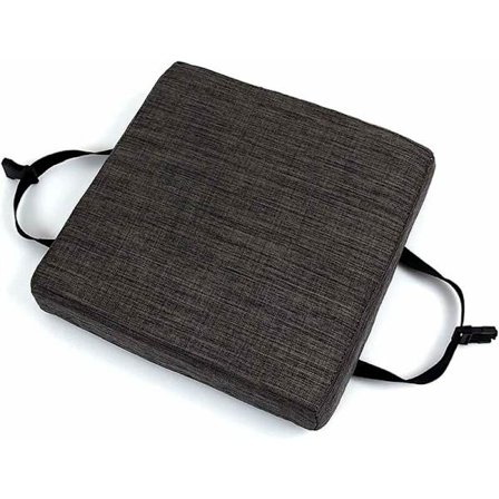 Firkantede stolhynder, skridsikre og vaskbare til skammel, have, indendørs og udendørs (30 x 30 x 5 cm, mørkegrå)