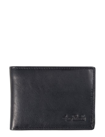 Tony Perotti Billfold With Zipper Coin Pocket - Black - ONE SIZE