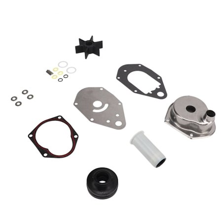Vattenpump Impeller Reparationssats 46-812966A12 Rostfritt Stål Ersättning Mariner 4-takts Utombordare