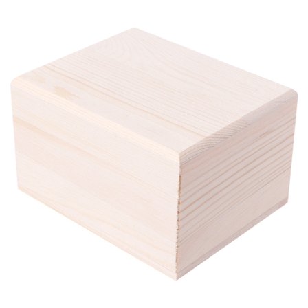 Håndlaget treboks med lokk Oppbevaring for kofferthåndverk Diverse Organizer 2 størrelser