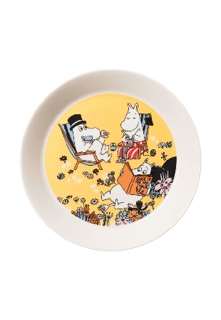 Arabia Mumin tallrik 19cm Familjemys Mattallrikar Flerfärgad 19 CM