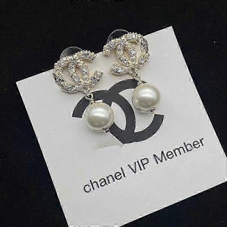 Modeörhängen Smycken Pärldetaljerade Cc-örhängen - BH-stil 5