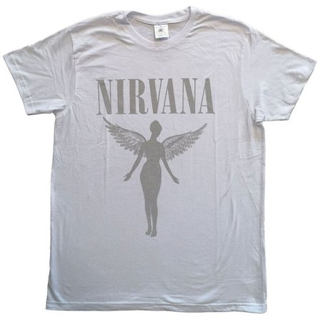 Nirvana Unisex Adult In Utero Tour Back Print T-Shirt L Vit