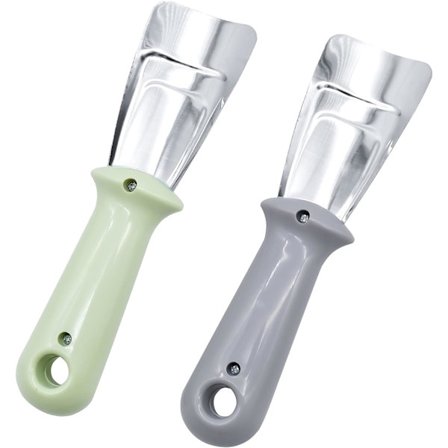 2 kpl jääraappa jääkaapille, ruostumattomasta teräksestä valmistettu jääraappa pakastimeen, kotitalouskeittiön vempain jääkaapin sulatuslastalla