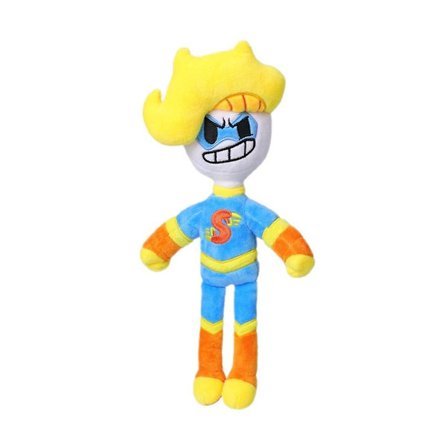 Hamination Bryson og Ham Plys Legetøj Super Dreng Med Gult Hår Savlende Skinke Pude Puder Plys Legetøj Blød Stoppet Dukke Gave (FMY)