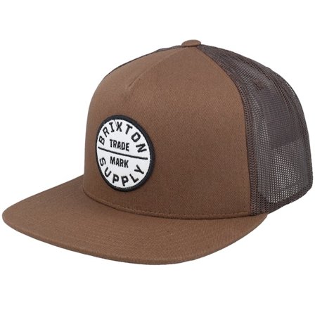 Brixton - Braun Snapback Cap - Oath MP Pinecone Brown Snapback Trucker @ Hatstore