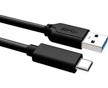 Andersson USB 3.1 Gen 1 C - A 1m Black 3A - USB-C-kabel för snabb laddning och överföring
