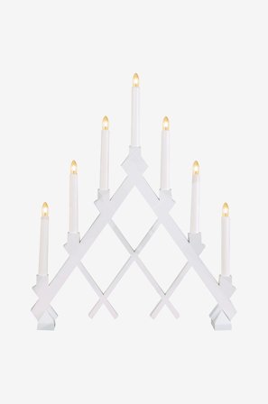 Jotex - Lysestake Rut White - Kjøp Adventsstaker hos Jotex