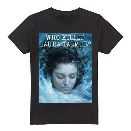 Twin Peaks Herr Who Killed Laura T-Shirt XXL Svart