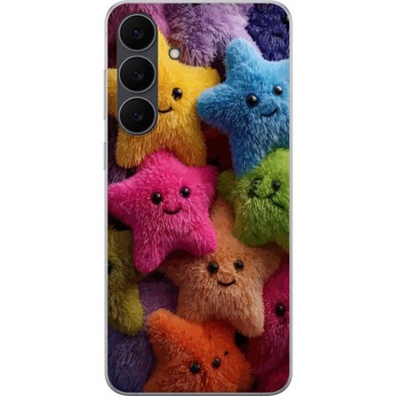 Kompatibelt Mobildeksel til Samsung Galaxy S25 FE Myke fluffy stjerner i glade farger
