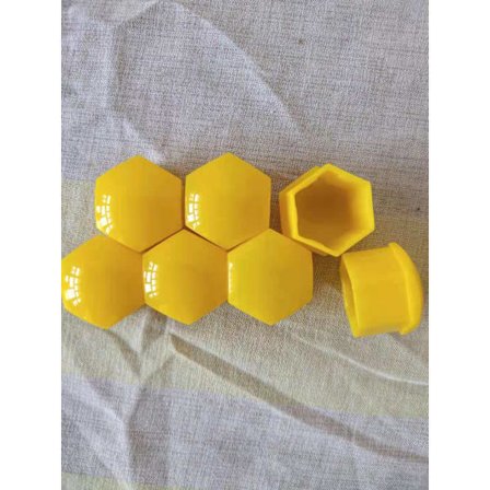 Sorte silikone bilhjulsmøtrik navkapselskruestøvbeskyttelsesdæksel ((21mm gul) 3 sæt)