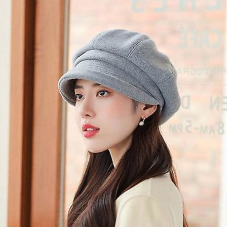 Damer Vinter Hat Damer Vintage Bowler Bucket Hat Blød Ottekantet Hat Damer Efterår Og Vinter Fortykket Varm Baret