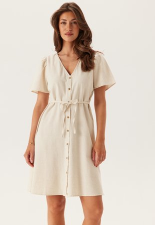 ONLY Onlvita Life Linen S/S SHORT D Pumice Stone Tøj