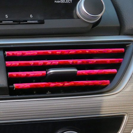 Bil Aircondition ventilationsåbninger Dekorative Strips RØD