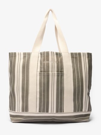 John Henric Men's Dark Green Canvas Beach Tote Bag Size Onesize