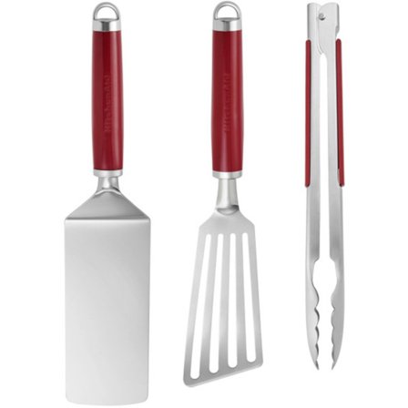 Kitchenaid Grillset 3 delar, empire red | Utematlagning > Grillar > Grillset | Bagaren och Kocken