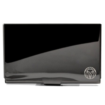 Portvizit din oțel negru pentru bărbați - Port card