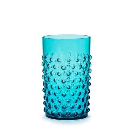 In Flore Cecilia Dricksglas, Höga, 2-pack Glas Blå 11 cm