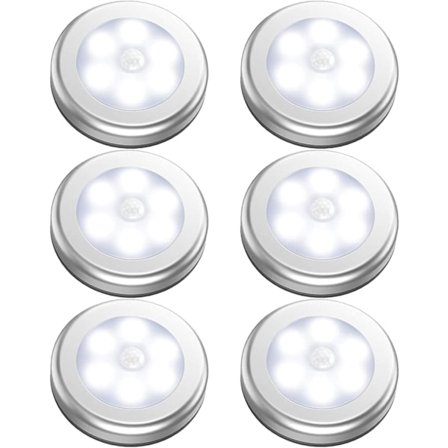 st batteridriven inomhus rörelsesensorlampa, LED garderobsbelysning, batteridriven trådlös nattlampa, självhäftande vägglampor för skafferi - Perfekt