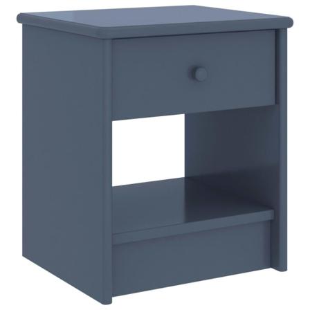 Vidaxl Sängbord 2 St Ljusgrå 35x30x40 Cm Massiv Furu Grå