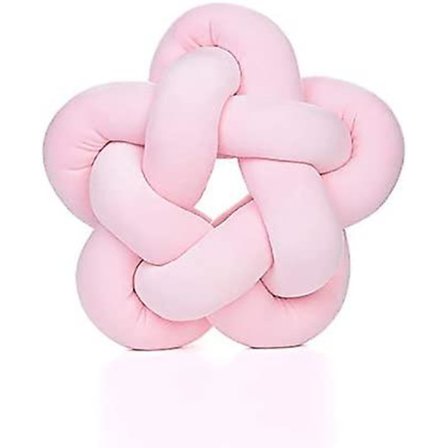 Babyrom Dekorasjon Pude, Knute Ball Pude Rund Vevd Pude