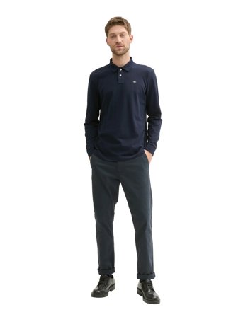 Tom Tailor Basic Polo With Contrast - Navy - S