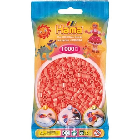 1 000 kpl standard MIDI -helmiä (Ø5 mm) Koralli