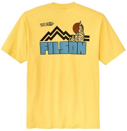 Filson M's S/S Frontier Graphic T-Shirt Aspen Gold / Sun