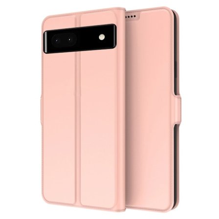 Smidigt och tunt PU-läder Google Pixel 6a fodral - Rosa