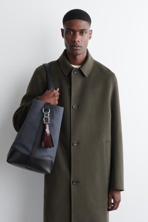 COS Männer Schlüsselanhänger Aus Leder Mit Fransen in Rot