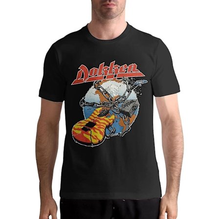 Dokken Metal Band Shirt Herr T-shirt bomull Mode O-hals Kortärmad Teesadult, S-3xl