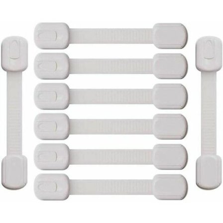 Barnesikringsvindu, Babyskaplås, 8 stk Barnesikring Skuffeblokk, Skaplåser og -hasper, Barnesikring, Babydørbeskyttelse for skuff,