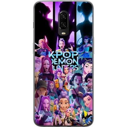 Yhteensopiva Puhelinkuori OnePlus 6T KPop Demon Hunters anime tyyli tumma suunnittelu