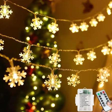 5M 50LED med Fjernbetjening 8 Tilstande Vandafvisende Indendørs/Udendørs Stjernelys
