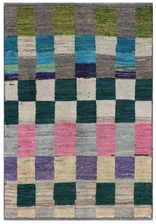 Annodato A Mano Moroccan Berber - Afghanistan 76X119 Tappeto Di Lana Piccolo