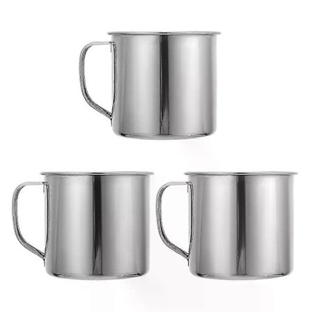 Krus til børn med hank, 3 stk. espressokop til børn, holdbar til skolebrug