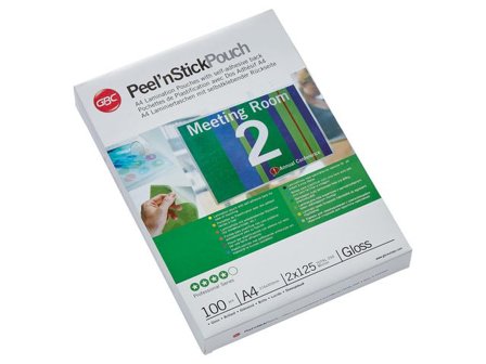 GBC Laminat S-H A4 125mic klar 100/fp - Lyreco - Kontorsmaskiner - Laminering - Laminat - A4