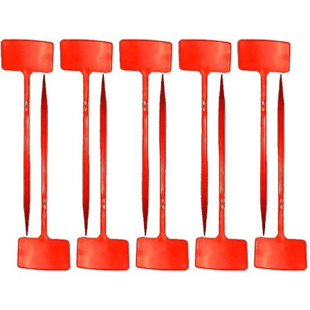 Plantetiketter, Plastmarkører T-type Markører Plantetyper Gjenbrukbare Hage-type