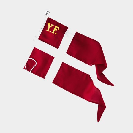 Dánská jachtařská vlajka Langkilde & Søn, tkaná vlajkovina (170 g / m²), 80 x 41 cm