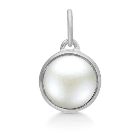 Frk. Lisberg, Noa pendant pearl silver Grijs, Dames, Maat:ONE Size