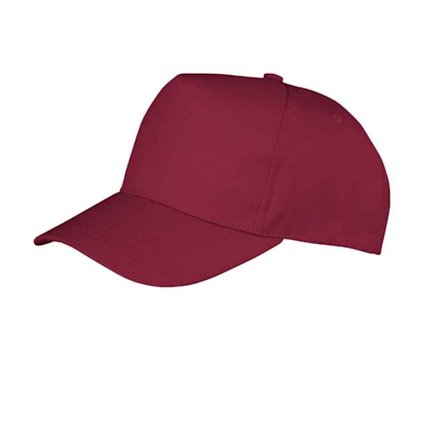 Result Boston 5 Panel Baseball Cap One Size Burgundy