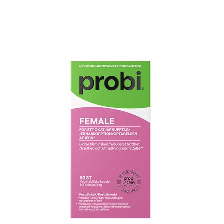 Præbiotika & Probiotika Probi Female 60 kapsler - Bodyman.dk